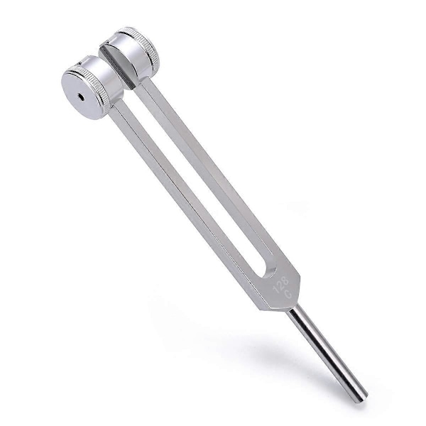 Stämgaffel 128 Hz, C-128 Frekvens Aluminiumlegering Icke-magnetisk Stämgaffel för Healing med Taylor Silver