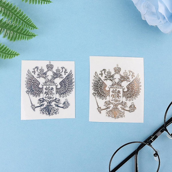 Russlands riksvåpen bilklistremerke Russisk ørn dekal klistremerker for bilstyling Silver L