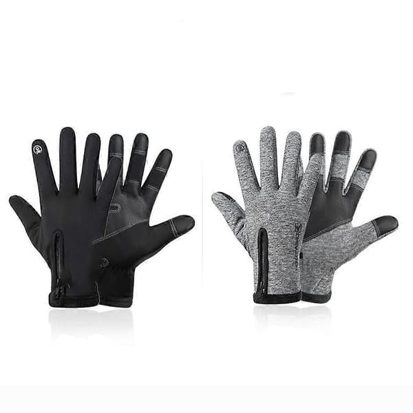 Vandtætte Touch Screen Handsker til Mænd Vinter Cykling Sort XL 1 Par[D] Black XL