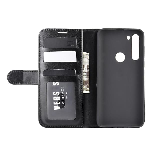 För Motorola Moto G8 Power R64 Textur Skyddsfodral[D] Black