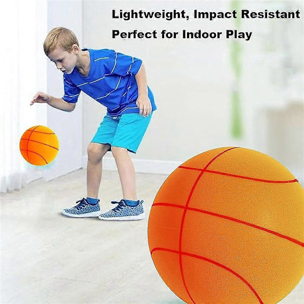 Tyst Basketboll, Ljudlös Studsande Tyst Spelbasketboll, Lätt Basketboll Pressbar Sfärisk för Olika Inomhusaktiviteter