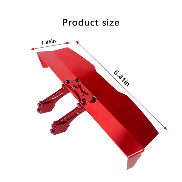RC Biltillbehör Metall Bakre Vinge För MJX Hyper Go 16207 H16PL Bakspoiler Vinge[D] Violet