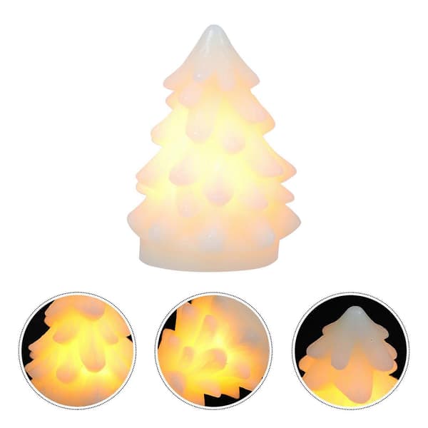 1 stk. Jule Elektronisk Lysestake Juletre Form Lysestake Ornament[D]