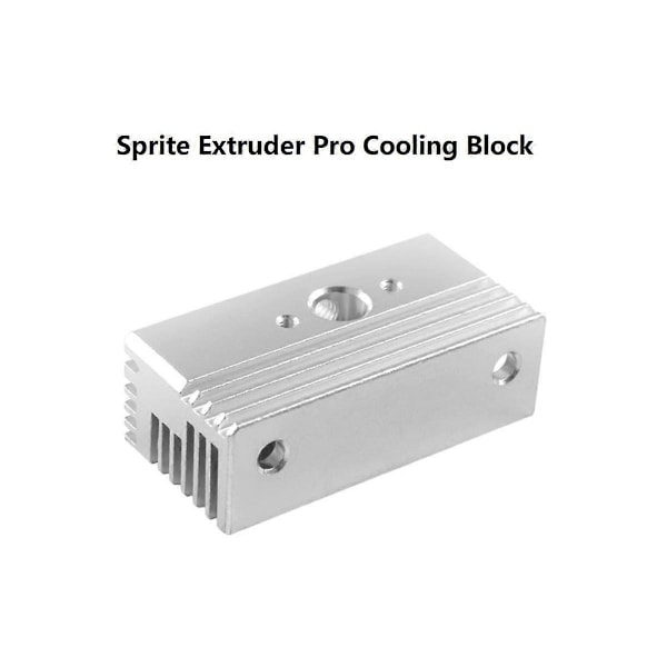 5 stk Kjøleblokk for Sprite Ekstruder 3D-skrivertilbehør for Ender3 S1 Plus Pro/CR10 Smart Pro Silver