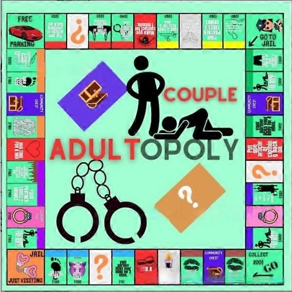 Brädspel för par, vuxna monopolbrädspel för par, dejtkvällsidéer, intimitetskort för par, sovrumsspel för par, relationskortsspel