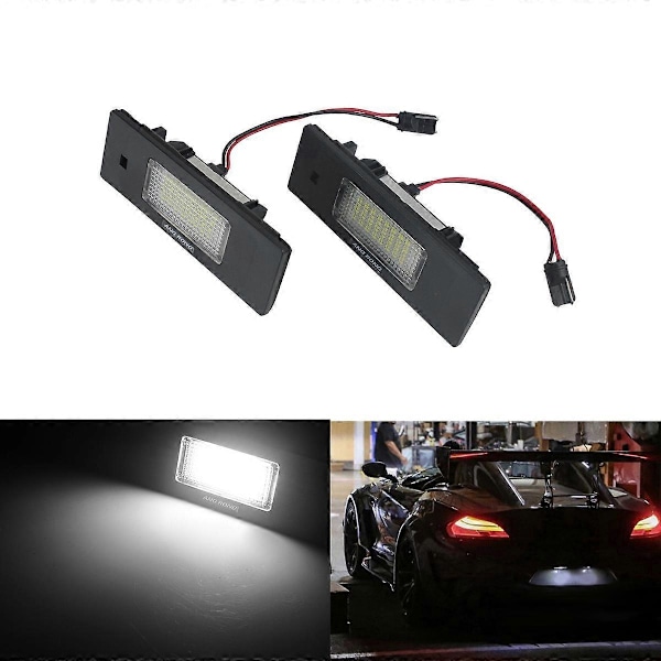 Til - 1 6 Z-serie E81 E87 E63 E64 Z4 Mini LED Ingen Fejl Nummerpladelys 63267165735 6326 Black