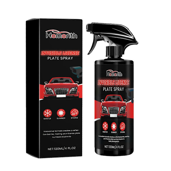 Osynlig Nummerplåtspray Osynligt Skyddsspray Bilplåtsnummerlack 120ml 1pc