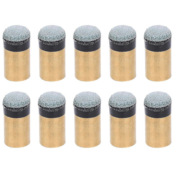 10kpl Biljardi Snooker Pool Keppi Vihje Korvausosat Ruuvattava Kupari Pu-nahka (10mm) [D]