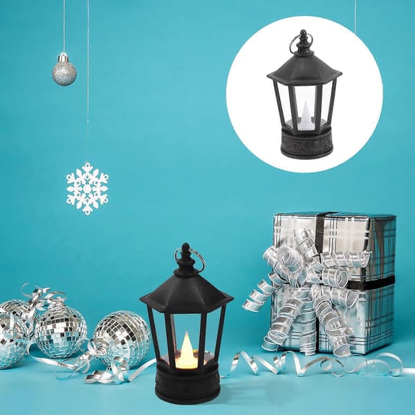 Utendørs Lantern LED Lys Lantern Skrivebordslampe Dekor Utendørs Terrasse Dekor [D]