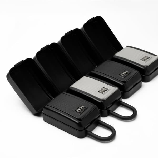 Secure Key Plus kombinationsboks – vægmonteret udendørs nøgleboks, 4-cifret lås Noir 0.05