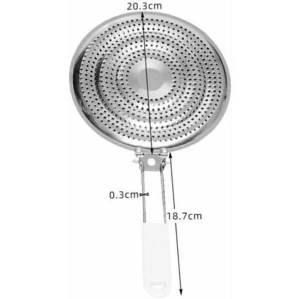 21 cm varme diffuser i rustfritt stål kun for gasskomfyr (D)