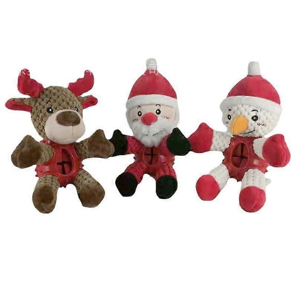 Jul Plyschleksaker för Husdjur Gummileksaker[D] Snowman
