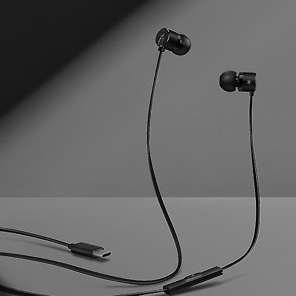OnePlus Bullets 2T Hörlurar Type-C In-Ear Headset med Fjärrkontroll och Mikrofon 1.15M Trådbunden Kompatibel med OnePlus