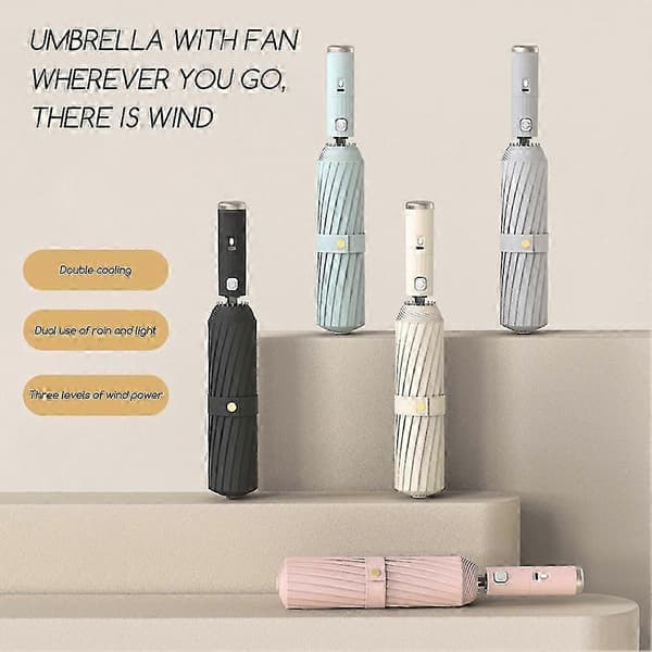 Regn-Sol Fällbara Paraplyer Utomhus Solskyddsparaplyer för Regniga Dagar[D] Black Starry Sky