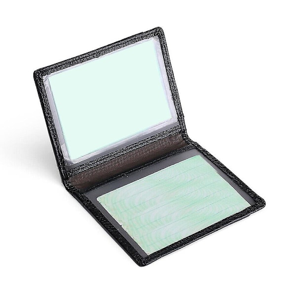 Herr Läder Kreditkortshållare RFID-skydd Slimmad Plånbok Pengar Väska Skydd[D] Brown