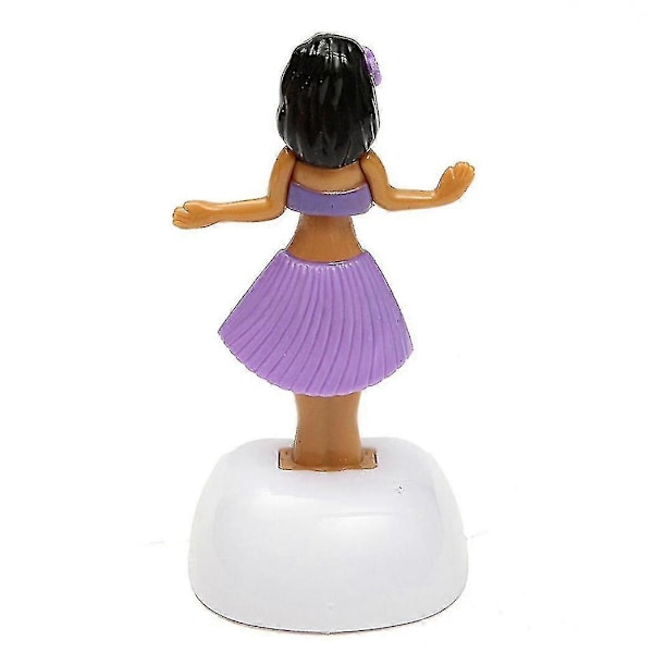 8x Soldriven Dansande Hula Flicka Gungande Bobble Leksak Gåva För Bil Dekoration[D]