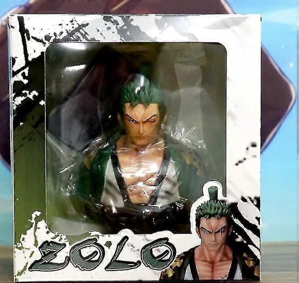 One Piece Figur Roronoa Zoro Luffy Buste PVC Action Figur Legetøj 16cm[D]
