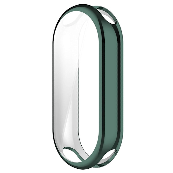 För Xiaomi Smart Band 8/Mi Band 9/9 NFC Elektroplätering Fullt Skydd Skal TPU Klockram Fodral[D] Green