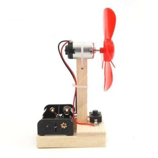 2x DIY Elektrisk Ventilator Model Videnskabslegetøj Fysikeksperiment Studenter Håndsamling[D]