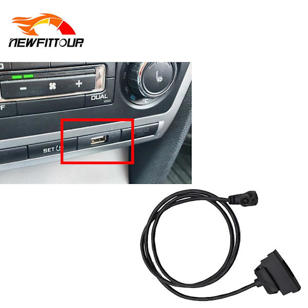 RCD510 RNS315 CD-växlare Radio USB-gränssnittskabel Ingångsadapter för Skoda Octavia Spårknapp Huvudenhetspanel