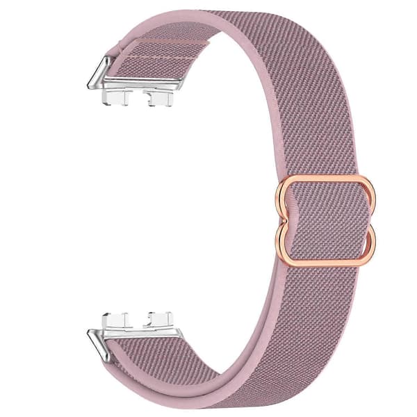 Urrem til Huawei Band 10 NFC/10/9 NFC/9/8 NFC/8 Nylon Elastisk Flettet Rem[D] Multicolor Light Purple