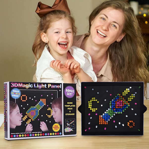 alphablocks Børns Pædagogiske Samlelys Legetøj Lys Fly Samling -i-mørket Lys Perle Indsættelse Tegnebræt 276 stk.[D] A