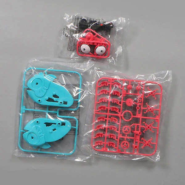 Solid, giftfri ABS-materiale, interessante gaver, mini-dyr, DIY-monteringsleker [D] Pink