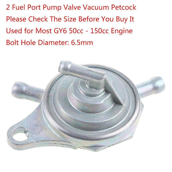 Polttoainepumppu Petcock Helppo Asentaa Gy6 50cc 150cc Polttoaineporttipumppu 2 Polttoaineportti[D]