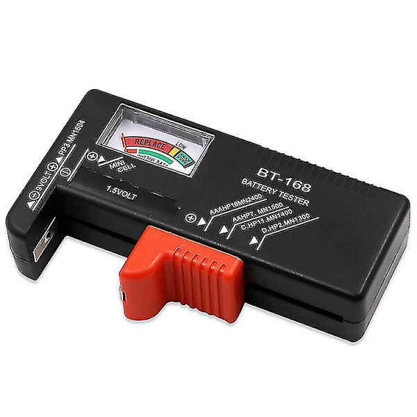 Bt-168 Aa/aaa/c/d/9v/1.5v Paristot Universaali Nappipariston Testaaja Värikoodattu Mittari Näyttää Jännitteen Testaaja Tarkastaja Bt168 Virta