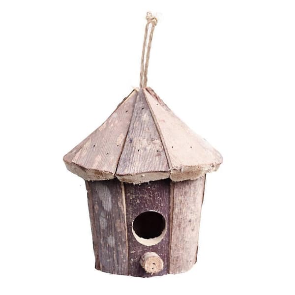 Solid Træ Fuglerede Sovende Rede Til Hjemmet 16x16x16cm Fugleaktiviteter 1 stk[D] Multi 16x16cm