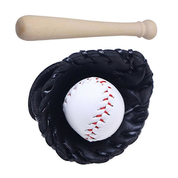 Dukkehus Baseball Sæt Handsker Sæt til Dekor 1 Sæt[D]