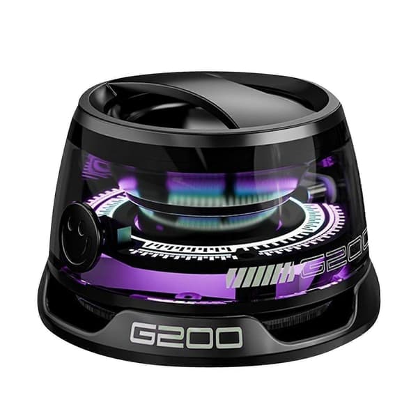 Magnetisk Bluetooth-høyttaler, bærbar Bluetooth-høyttaler med RGB-lys, vanntett[D] Black