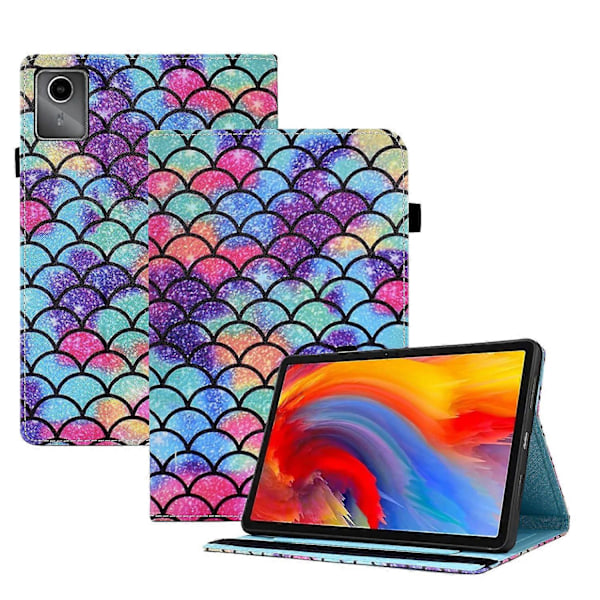 Læder Smart Case til Lenovo Tab M11 / Xiaoxin Pad 11 2024 Wavy Pattern