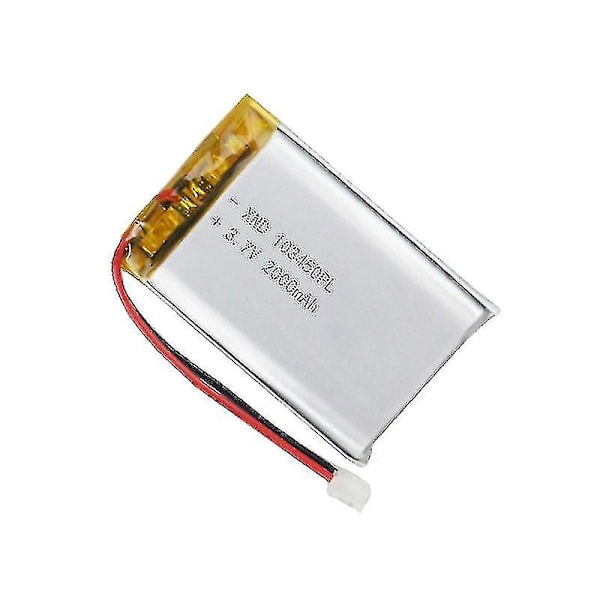 103450 3,7v 2000mah Lipo Polymer Litiumbatteri