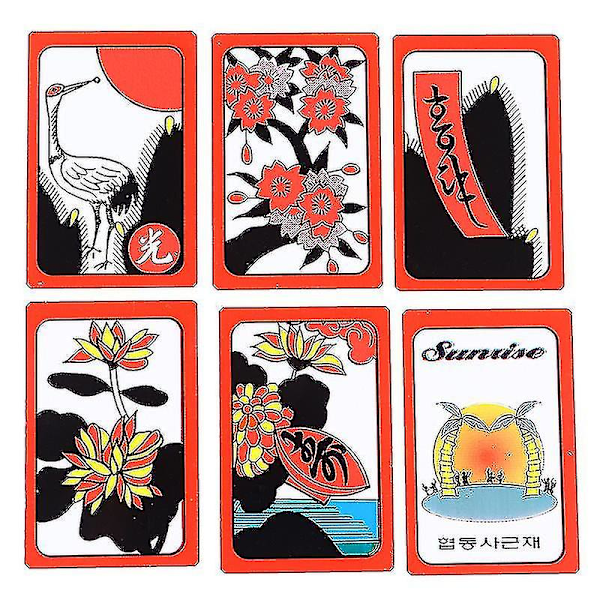 Exklusiva Mahjong Gostop Go Stop Hanafuda Kort Populärt Koreanskt Japanskt Brädspel