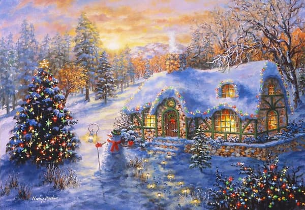 Julehytte Puslespil (1000 Brikker)[D] 1000 Pieces