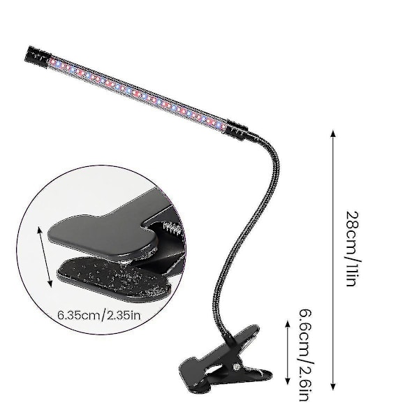 15/30/45/60w Plantevækstlampe Indendørs Phytolampe Led Grolys 15W
