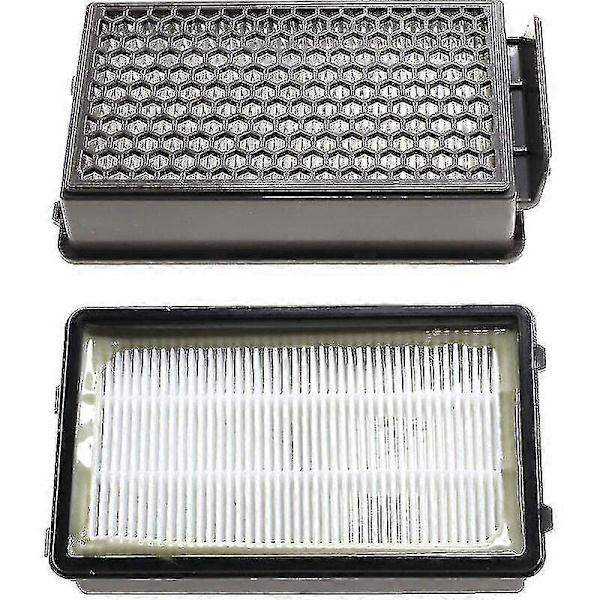 2x Hepa-imurisuodatinsarja Rowenta Compact Power Cyclonic -imureille, kuten Ro3731ea, Ro3724ea, Ro3753ea, Ro3786ea, Ro3[D]