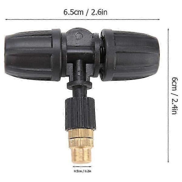 10 stk. Vannsprayhode Dyse, Dryppvanning, 10 stk. Atomiseringsvanning for Hagebruk W[D] black