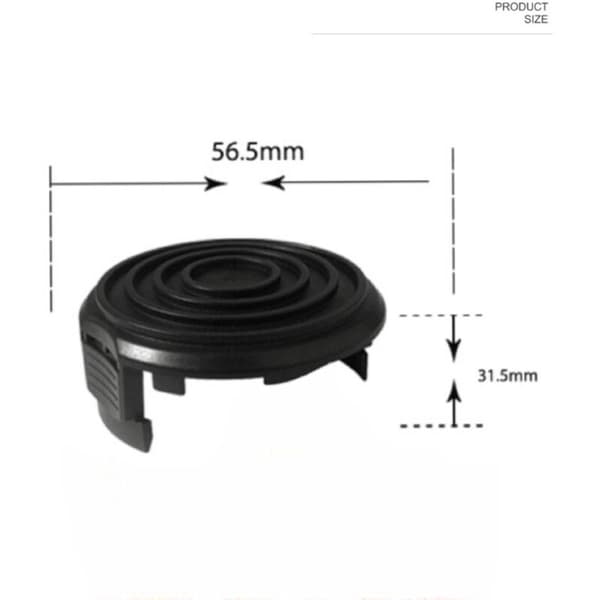 Spolehette til WA0037 gresstrimmer, kompatibel med Worx (3 stk) Noir 0.05