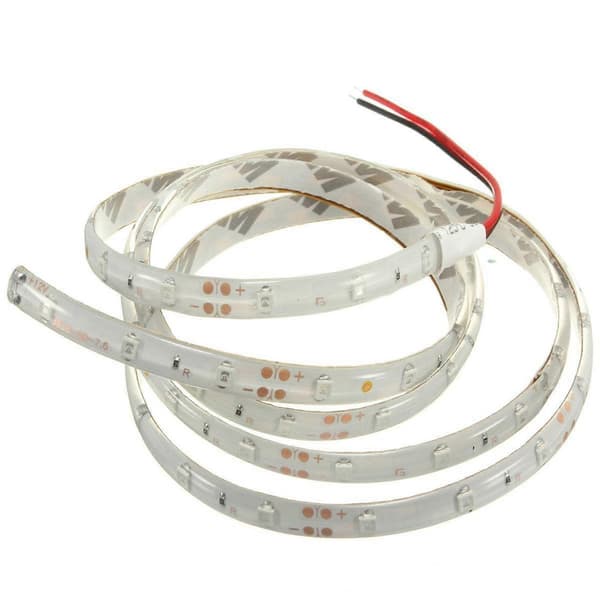 2X 1M 60-3528 SMD Vanntett LED Lysstripe DC12V (Blå)[D]