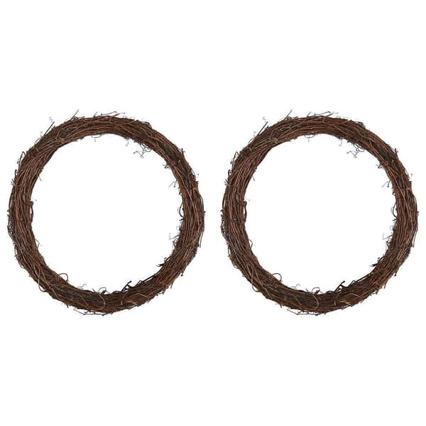 2 STK 35 cm Vinrankekransar för DIY Julhantverk Bröllopsdekorationer[D]