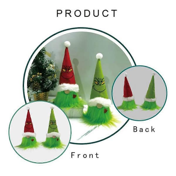 Grinchmas Plysch Prydnad - 10cm x 1 Styck [HK][D] B