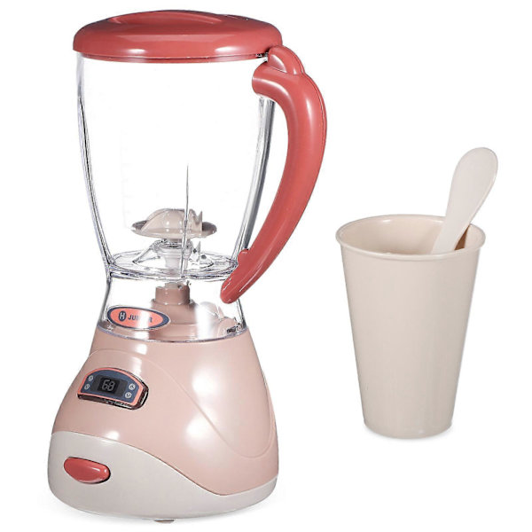 Lekeblender, Blenderleke for Barn, Lekestuekjøkkensett, Saftmaskinleke, Dukkehustøy, Lekestuekjøkkentilbehør