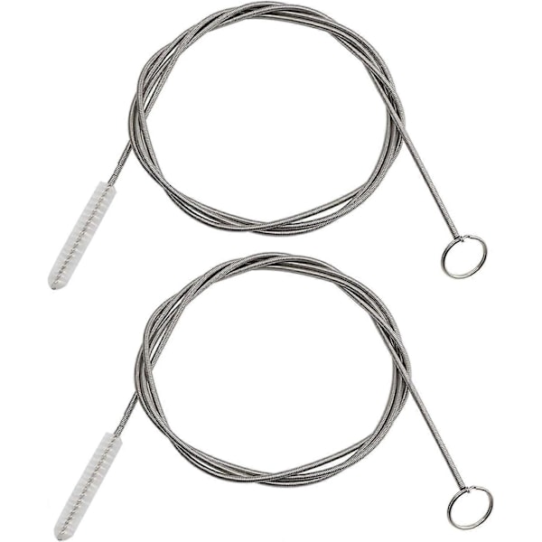2-pack 152 cm lång piprensare flexibel rörrengöringsborste kylskåpsrengöring [D]