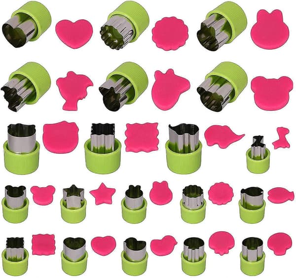 Förpackning med 20 kakformar, grönsaksformar, kakformar, fruktformar [D]