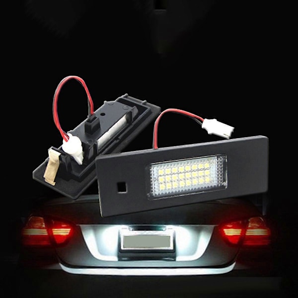 Til - 1 6 Z-serie E81 E87 E63 E64 Z4 Mini LED Ingen Fejl Nummerpladelys 63267165735 6326 Black