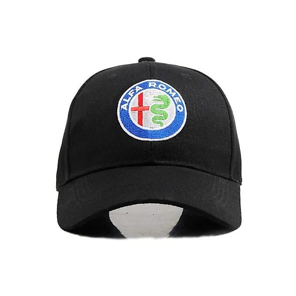 Bomull för Alfa Romeo Baseball Cap Herrar Herrar Broderad Fyra Säsonger Justerbar Snapback Hat Bekväm Utomhus  SkyddKostymhattar White