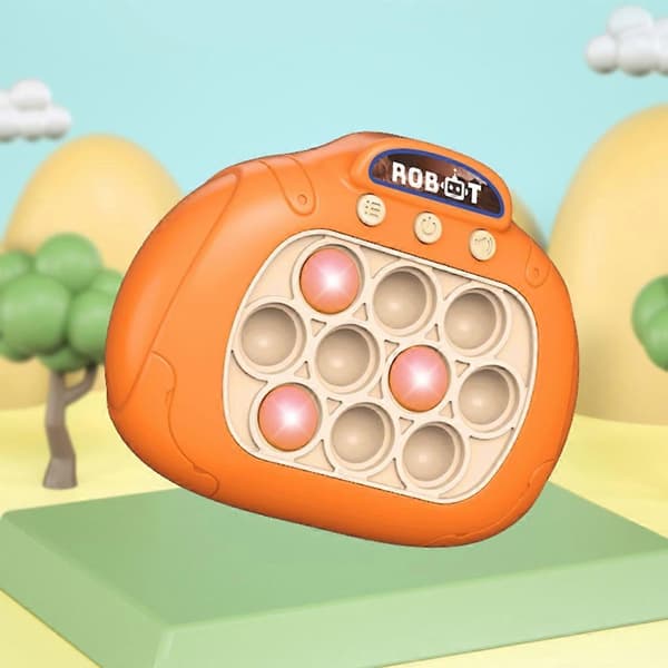 Dekompresjon Push Bubble Spillkonsoll Leke Autistiske Barn Stress Relief Fidget[D] Orange