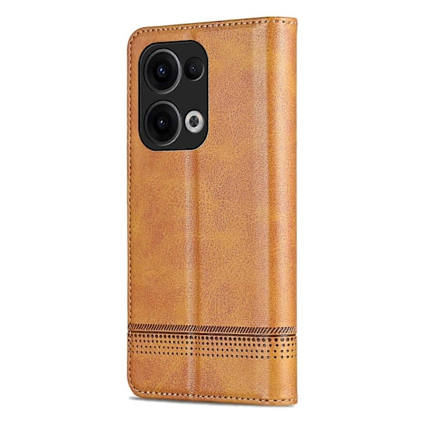 PU-fodral med kalvtextur för OPPO Reno13[D] Light brown